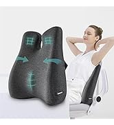 Lumbar Support Pillow for Office Chair Cushion for Back Pain Relief Memory Foam Back Support Offi...