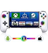 Mobile Controller for iPhone/Android Support Phone Case, Led Light, Hall Effect Sticks, Handheld ...