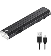 Hoxida Rechargeable EDC Flashlight High Lumens, Pocket Mini Flashlight with Tactical Strobe Butto...