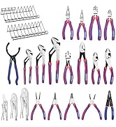 WORKPRO 20-Piece Pliers Set with Organizer Racks, Premium CR-V and Carbon Steel Construction, 2 P...