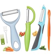 Senbowe Upgrade Potato Peeler for Kitchen, 6PCS Stainless Steel Vegetable Peeler, I and Y Food Pe...
