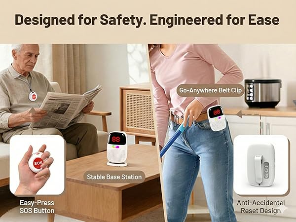 Safety Design RECHARGEABLE PORTABLE PAGE