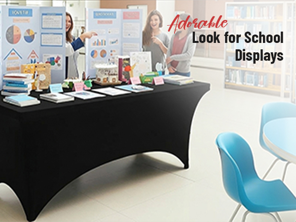 5ft spandex table cover, 5ft fitted table cloth rectangle tablecover, black fitted tablecloth 5ft