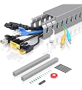 Open Slot Wire Duct Kit, 31.4"(2 x 15.7) Server Rack Cable Management, Cable Management Raceway f...
