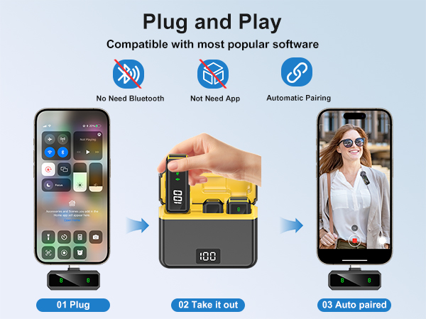 Mini Lavalier Microphone for iPhone/Android/PC