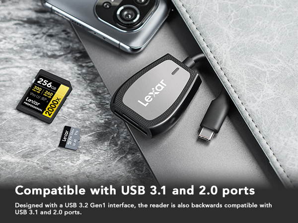 Compatible with USB 3.1 and 2.0 ports