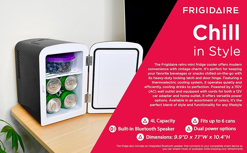 Frigidaire mini fridge cooler
