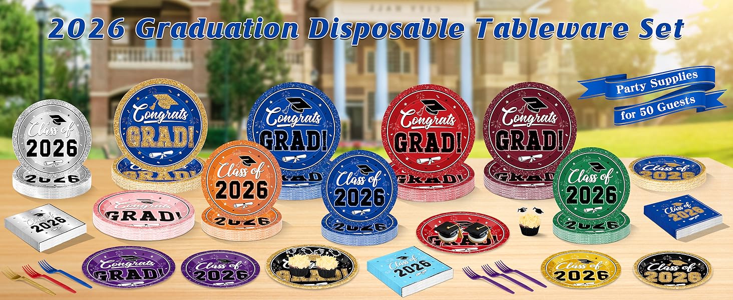 Graduation Party Supplies Set