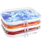 SXS LACONIC Clear Hard Plastic Zipper Case,Transparent Double Zippers Hard Pouch with 3pcs,Portab...
