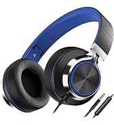 AILIHEN C8 Headphones Wired, On-Ear Headphones with Microphone and Volume Control Foldable Corded...