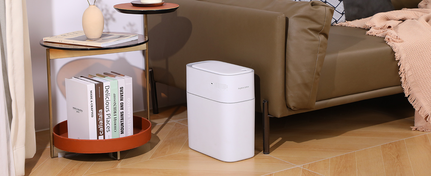 automatic bathroom trash can