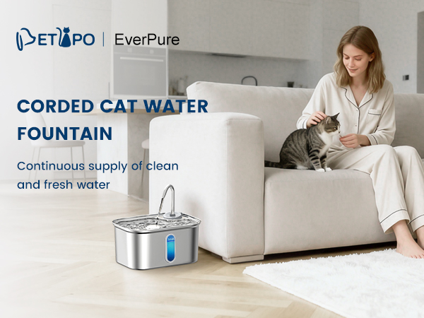 stainless steel cat water fountain pet water fountain cat fountain water fountains for cat drinking