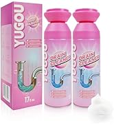 Yugou Foaming Drain Cleaner, Sink Cleaner and Deodorizer, Drain Clog Remover for Kitchen Sinks, S...