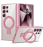 ETPESOK Compatible with Samsung Galaxy S24 Ultra Case with Magnetic Ring Stand [Compatible with M...