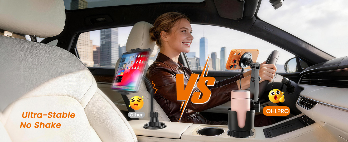 iPhone 17 Pro Max MagSafe Car Charger Cup Holder Mount
