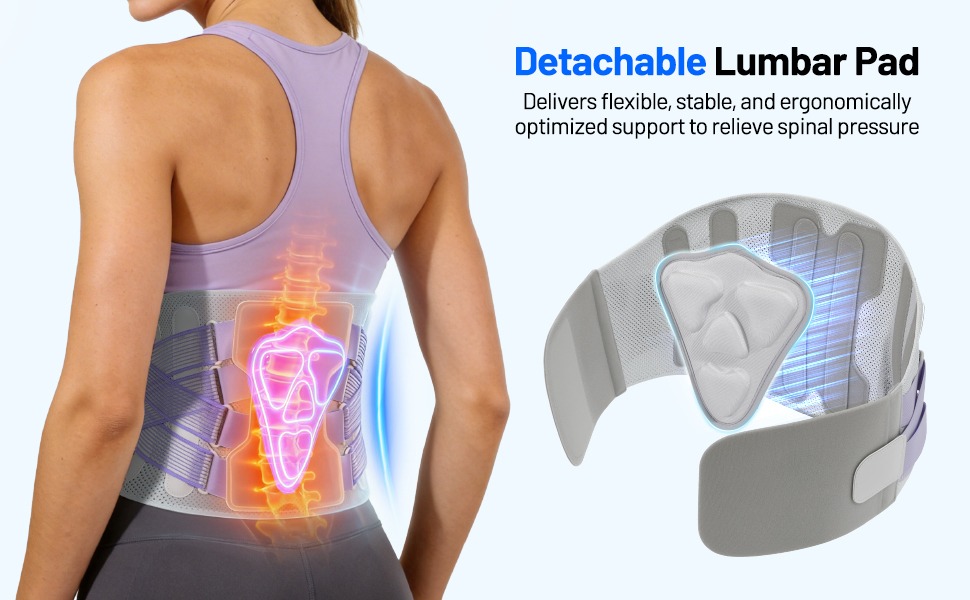 Features a detachable lumbar pad for targeted cushioning and a dual-strap system.Lock in the perfect