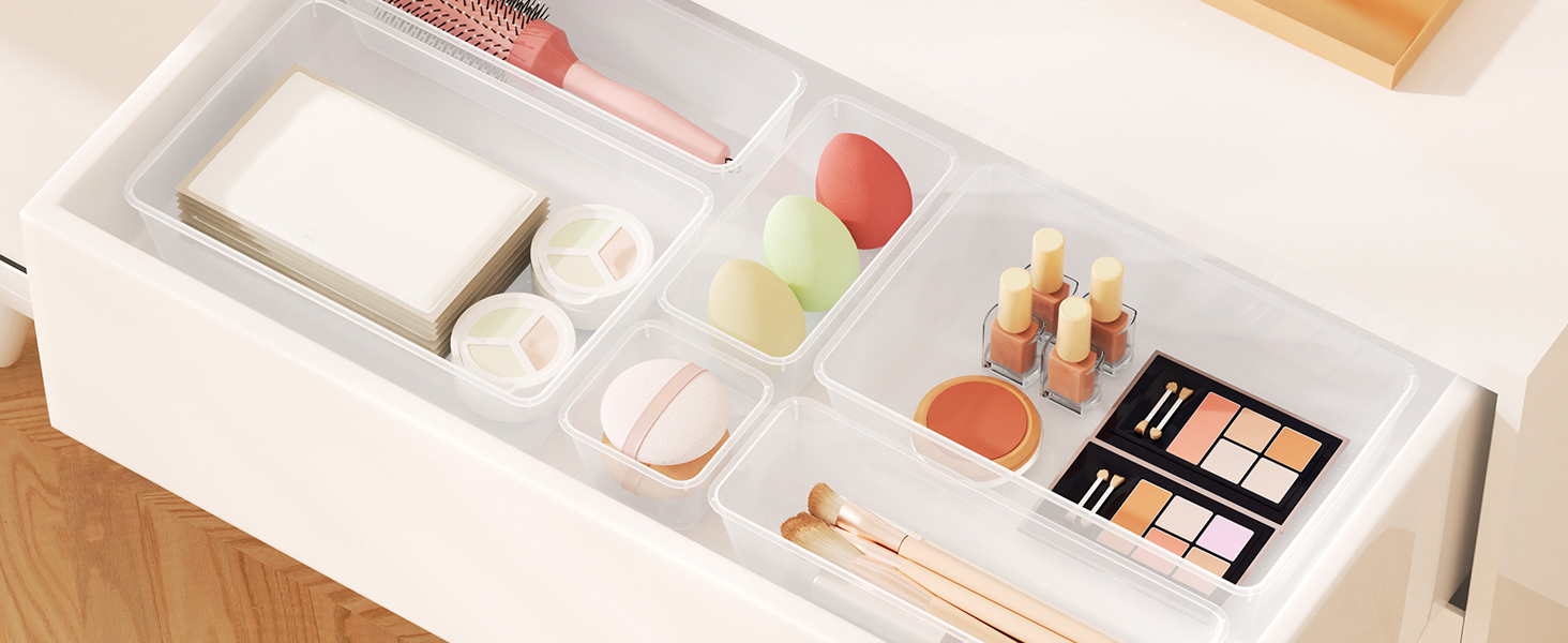 bathroom drawer organizer trays