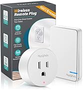 HAPYTHDA Remote Control Outlet, 500 Feet RF Range Remote Light Switches Kit, No Wiring Needed Wir...