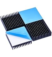 Easycargo 40mm Heatsink Kit 40x40x11mm + 3M8810 Thermal Conductive Adhesive Tape, Cooler Aluminum...