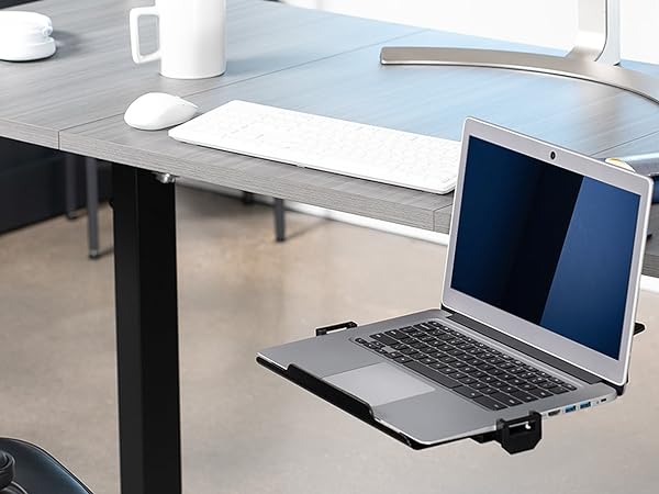 Single Clamp Rotating Laptop Tray