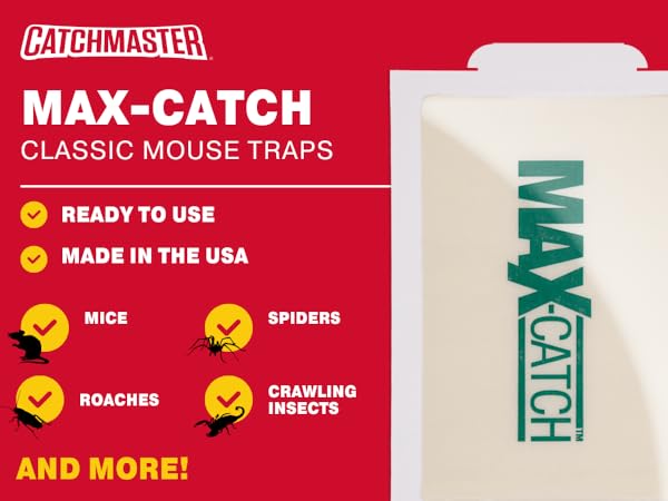 max catch glue trap scented mice crawling insects 