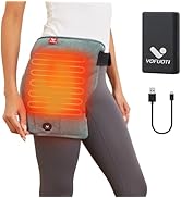 VOFUOTI MAX Hip Heating Pad, Portable Cordless Heated Hip Brace Support with 10000mAh Battery and...