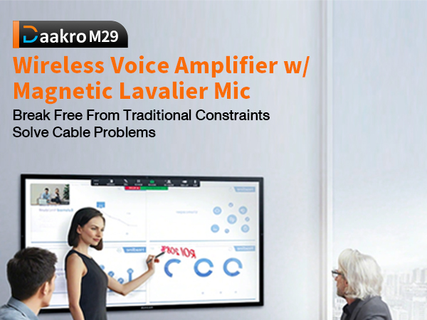 Daakro Wireless Voice Amplifier for Teachers Classroom Speech/Tour Guides/Coaches Yoga Fitness