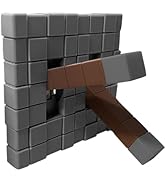 Pixel Block Light Switch Cover Plate, Double Gang Toggle, Screwless Flip Panel, 3D Gaming-Style W...