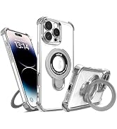 IAIYOXI for iPhone 16 Pro Max Case with Strong Magnetic Ring Stand, Military-Grade Shockproof, 4 ...