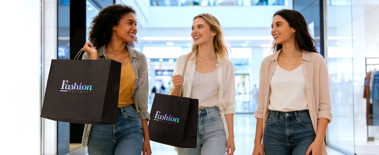 shopping bags black