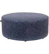 THE CREW FURNITURE Coracle Cocktail Ottoman Pewter