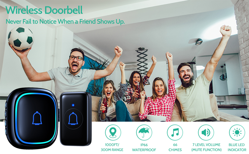 Ringbell wireless doorbell for home classroom room office