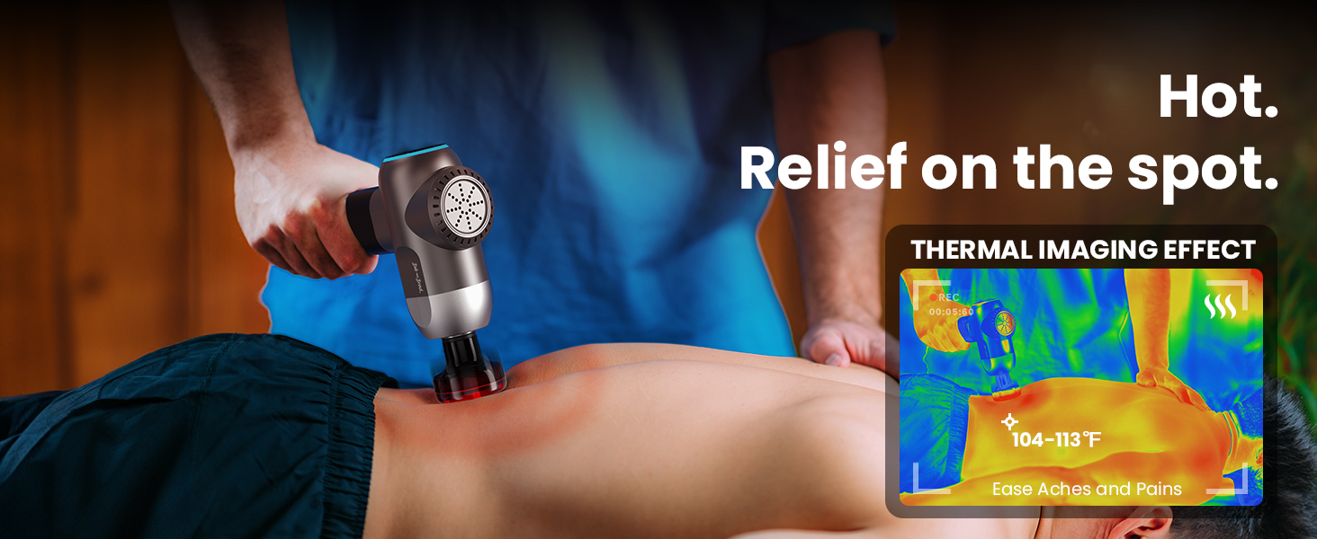 massage gun with heat