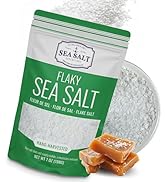 Flaky Hand Harvested Sea Salt Flakes, Baja Fleur de Sel Flake Salt, for Baking and Cooking and Fi...