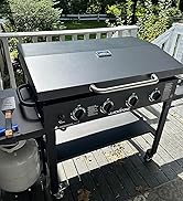 Griddle Lid for Blackstone 36 inch Griddle, Outdoor Hinged Lid Griddle Hard Cover Hood with Handl...