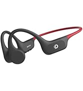 DEMICEA Open Ear Sport Headphones, Soft Silicone Wireless Bone Conduction Earphones, Powerful Bas...