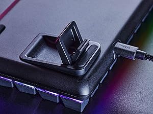 Three adjustable keyboard angles and detachable USB-C cable