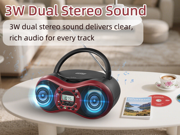 Portable CD Player Boombox