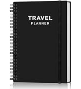 Travel Journal for Women &amp; Men, Vacation &amp; Road Trip Planner Organizer, Travel Notebook for 6 Tri...