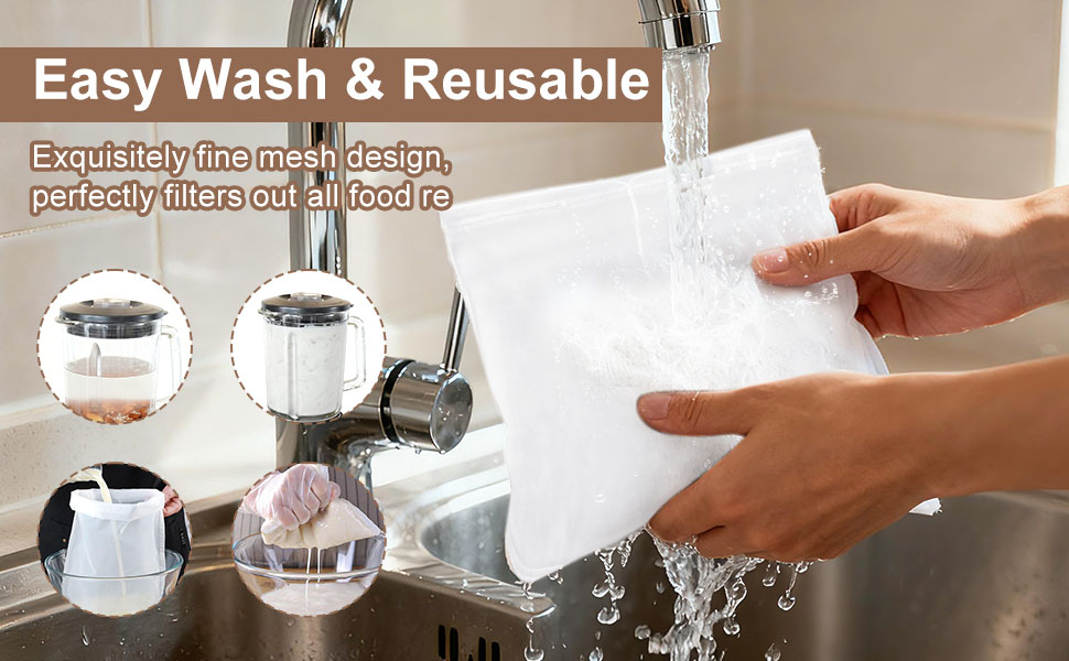 4PCS Nut Milk Bag