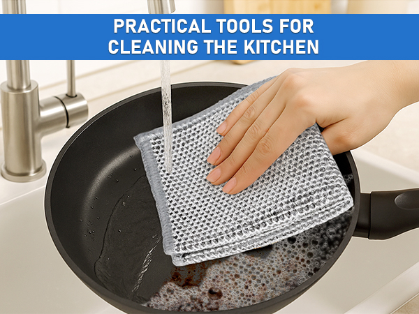 pot scrubbers for kitchen non scratch