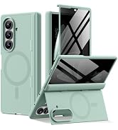 Magnetic for Samsung Galaxy Z Fold 7 Case with Privacy Screen Protector | [Liquid Silicone][Built...