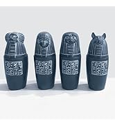 Egyptian Statue -Ancient Egyptian Four Sons of Canopic .Set of 4Pieces. Resin Ancient Egyptian Sc...