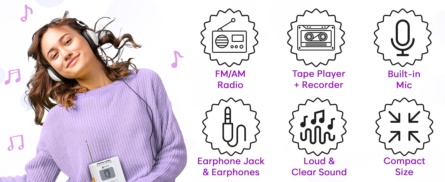 audio bluetooth casate casette cassette cd con converter deck digital esposo mi micro mp3 player