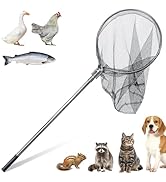 KHEARPSL Animal Catcher Net, Animal Catch Pole Large Size Chicken Catching Net for Cat Dog Bird R...