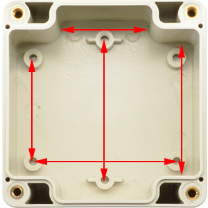 Wiring hole (internal view)