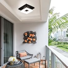 Anmaice 8in flush mount dimmable led ceiling light fixtures Hallway Balcony Cloakroom lights