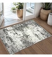 Area Rug 2x3 Washable Rug: Soft Small Entryway Rug with Anti-Slip Backing Non-Shedding Stain-Resi...