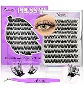 No Glue Needed Lashes, Self Adhesive Eyelashes, DIY Lash Cluster Eyelash Extensions Kit 10-18mm,1...