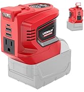 200W Power Inverter for Milwaukee M18 Battery, DC 18V to AC 110-120V Battery Inverter, Portable P...